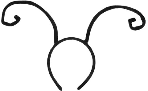 PartyKindom Ameisen-Tentakel-Haarband, Zubehör, Halloween-Kostüm, Stirnband für Cosplay, Verkleidung, Partyzubehör, schwarz für Geschenke