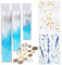 NA Woohome Lesezeichen Resin Silikonformn, 3 Stück Lesezeichen Resin Form mit 2 Blatt Trockenblumen Füllmaterial, 1 Packung Ausrüstungszubehör für DIY Bastelzubehör zum Lesen von Büchern (5)