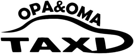 Oma&Opa Taxi Aufkleber Spruch Fahrdienst Führerschein Lustig Opa Oma JDM 20x8cm in 21 Farben