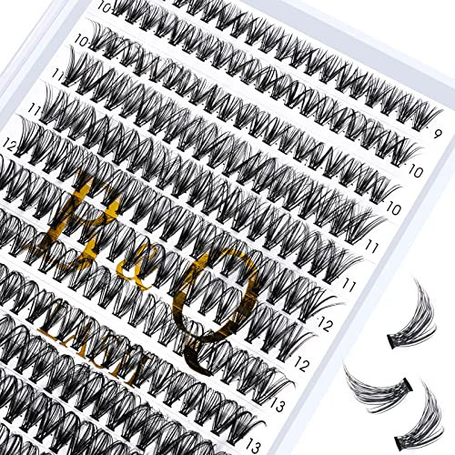 Lash Clusters 30D-0.07D-9-16MIX B&Q Lash Individual Lashes 280 Clusters False Eyelash 20D 30D 40D Lash Clusters Extensions Individual Lashes Cluster DIY Eyelash Extensions at Home (30D-0.07D-9-16mix)