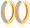 Creolen Gold Herren Damen Ohrringe Gold Creolen Frauen Creole Silber 925 Vergoldet