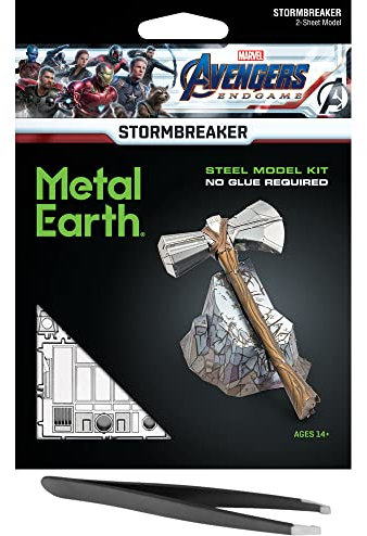Metal Earth Fascinations Marvel Stormbreaker 3D Metall Modellbausatz Bundle mit Pinzette