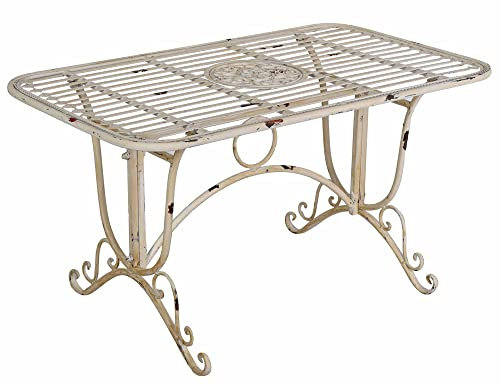 Gartentisch Shabby Chic Metalltisch Garten Eisen Tisch Landhausstil aja299 Palazzo Exklusiv