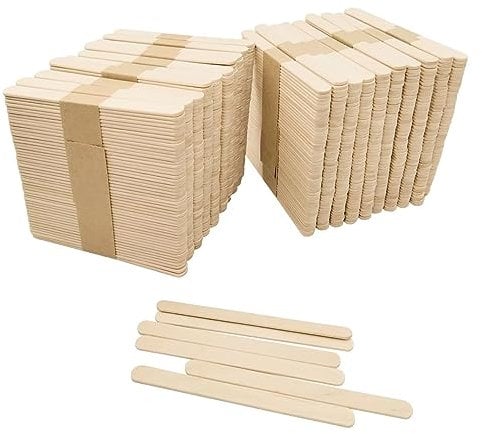 1000 Stück Eisstiele Holz,Holzstäbchen,Stäbchen,Holzspatel,Eisstiele aus Holz zum Basteln,Bastelhölzer Vielseitig Einsetzbar beim Basteln ,Stäbchen Holz, Holzspatel Holzspachtel DIY Handwerk