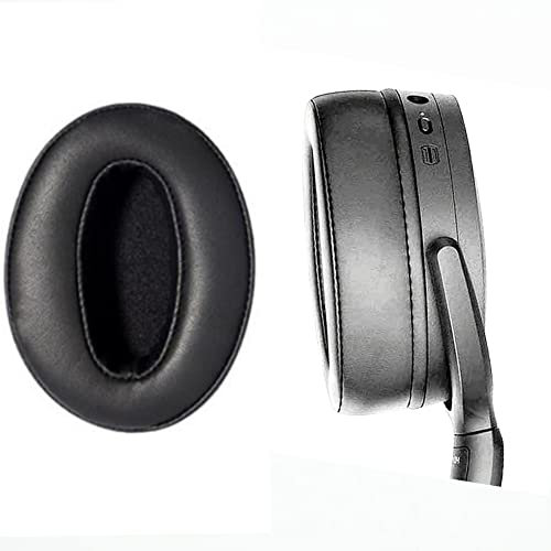 LINHUIPAD HD 4.50BT Ohrpolster Kompatibel mit für Sennheiser PHD 4.20S,HD 4.50,HD 4.50BTNC, HD 4.50SE,HD 4.40BT,HD 4.30G, HD 458BT,HD 450,HD 450BT, HD 400S,HD 350BT Kopfhörer (Schwarz)