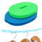 ZLXFT Corde à Linge Nylon, Antidérapante, Portable, Intérieur/Extérieur, Bleu, 5 m