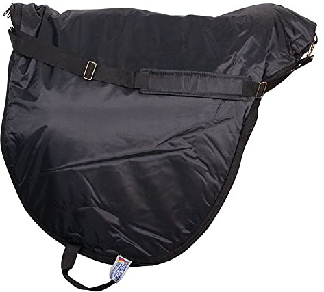 Dura-Tech Schneiders Padded English Saddle Cases | 420D Triple-Ply Nylon Protection | Full-Zip Design for Easy Loading | Travel & Storage for Horse Saddles | Cutback/Dressage | Color Black
