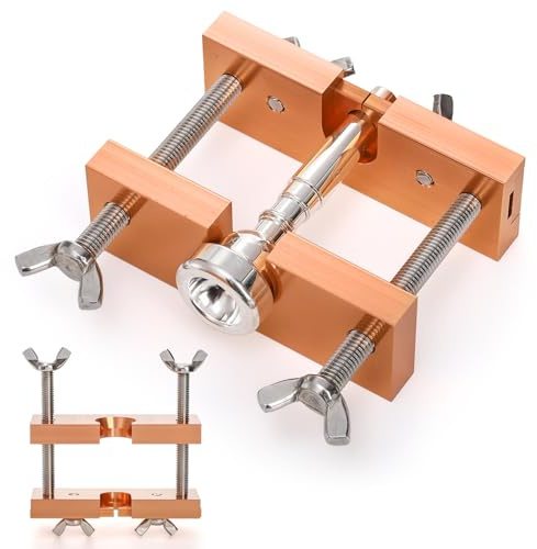 Noamus Trompete Mundstück Abzieher Werkzeug, Professioneller Rose Gold Mundstück Entferner, Einstellbare Aluminium Posaune Horn Reparatur Werkzeuge für Blasinstrument Bariton Euphonium Mellophon