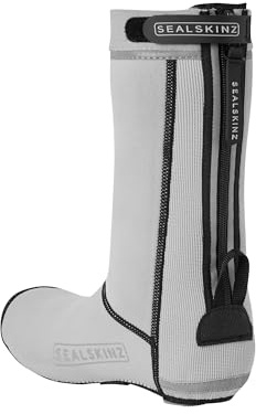 SEALSKINZ Caston Rad-Überschuhe, unisex, Allwetter, mit offener Sohle, grau, Größe L
