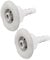 Luojiedejinbiao Cluster-Sturm-Düsen-Set, 7,6 cm, Mini-Whirlpool, Spa-Jet, Innenseite, silberfarben, 212-7929 218-6930 (2 Stück)