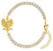 d'origine Polen Adler Wappenarmband, Polnisches Zirkonia Armband, Polen Adler Kette, Polnischer Schmuck, Polnischer Wappenschmuck für Damen Gold