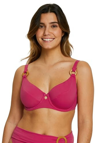 SANS COMPLEXE Femme Elevated Basics Haut De Bikini, Rose Virtuel, 105E EU