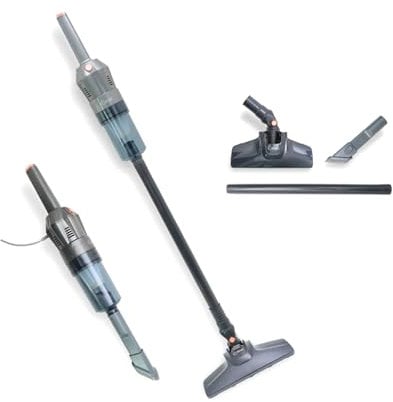 Avilia Scopa Elettrica con Filo 400W: Aspirapolvere Potente e Maneggevole per Tutti i Pavimenti, Serbatoio 1L, Design Moderno Grigio, Ideale per Peli Animali e Sporcizia