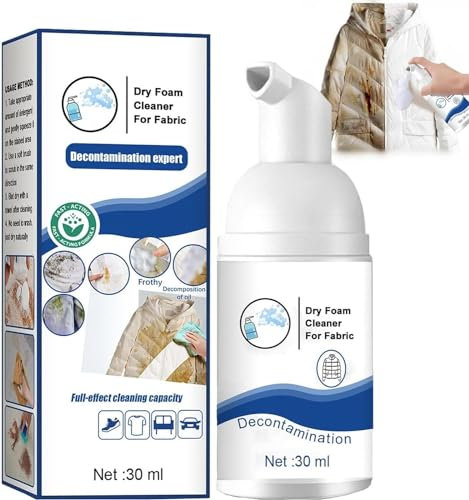 Down Jacket Dry Cleaner, 2024 New All-Purpose Wash-Free Foam Spray Stain Remover for Winter Coats and Fabrics (1Pcs)
