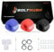 BOLT RUSH Jaw Exerciser, Jaw Trainer for Jawline,3 Levels of Resistance - Includes 12 x Biting Strips, 4 x Neck Straps, Jaw Toner for Face (Pack of 3)