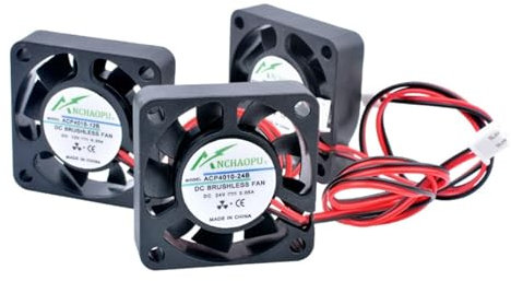 ACP4010 4cm 40mm ventilador 40x40x10mm DC5V 12V 24V Pequeño ventilador de refrigeración for impresora 3D con disipador de calor (Color : 12V Double ball)