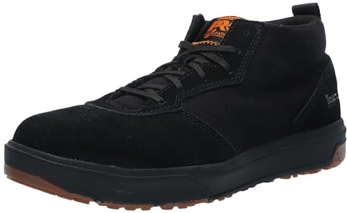 Timberland PRO Berkley Chukka - Scarpa da lavoro da uomo, con punta di sicurezza, stile industriale e casual, Nero/Gum-2024 Nuovo, 40 EU