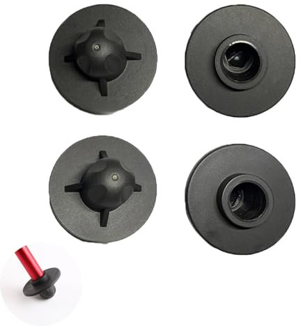 UtySty Lot de 4 capuchons de rechange pour pieds de chaise de camping - Embouts anti-enfoncement pour chaises de camping pliantes à dossier haut - Cadre amélioré - Tube de 15 mm