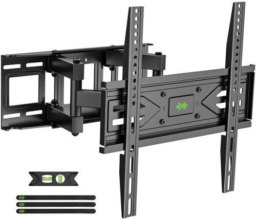 USX MOUNT TV Wandhalterung Schwenkbar, Wandhalterung Fernseher für 32-70 Zoll Flach/Curved Fernseher bis zu 45kg, Schwenkbar Neigbar TV Halterung, Max. VESA 400x400mm, XMM908