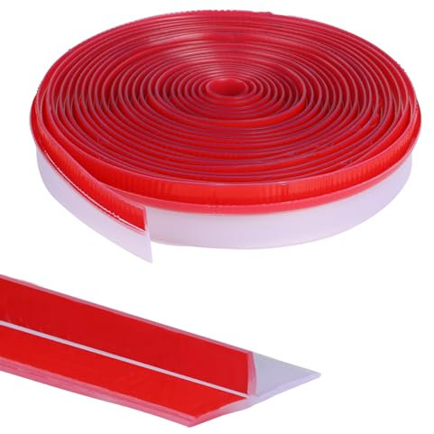 Orghtin Bande d'étanchéité en silicone en forme de T, joint d'étanchéité transparent pour porte latérale, 6,1 m