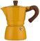 Werwing Cafetière italienne, 10 oz, avec plaque de cuisson, 6 tasses à expresso, pour cappuccino ou latte (jaune)