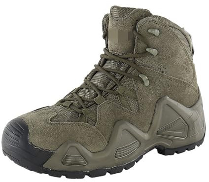 TPTOP Stivali Militari Mimetici Uomo Scarpe da Trekking Traspirante Stivali Combat Forze Speciali Scarponi Tactics Combattimento Tattici Stivali Caccia Trekking Desert All'aperto,Green-41EU