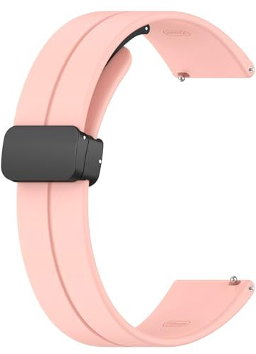 Magnetisch Armbänder für Withings ScanWatch 2 42mm Armband Damen Herren, 20mm Magnetverschluss Silikon Weiches Uhrenarmband Sport Verstellbares Ersatzband für Withings ScanWatch 2 42mm
