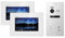 Egtech Balter EVO Video Türsprechanlage, Video Türklingel, Smartphone App, 2 Familienhaus Klingel, 7 Zoll Monitor, Kamera, 2 Draht Bus, Gegensprechanlage mit 150° Weitwinkel - 2 Monitore (Ohne App)