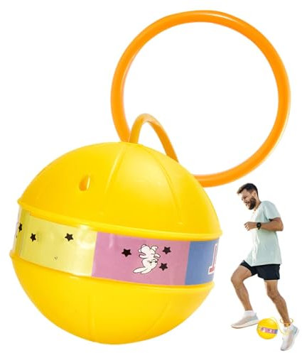 Balle à sauter à la cheville pour , jouet à la cheville - Jouet à sauter avec balle rebondissante lumineuse pour ,Jeu de corde à sauter colorée à la cheville, balle pivotante pour personnes âgées, amu