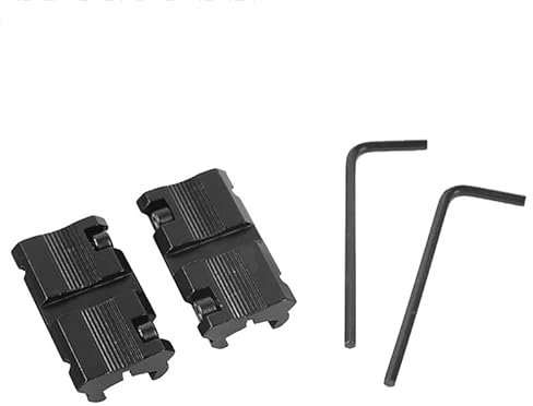 2Pcs Tactical Scope Adapter Montage Basis 11mm Schwalbenschwanz zu 20mm Weaver Picatinny Schiene Montieren Jagd Gewehr Ring Konverter