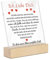 Putuo Decor Acrylschild mit Holzsockel - Ich Liebe Dich Design - Liebesbotschaft für Partner, Jahrestag oder Valentinstag, dekoratives Geschenk