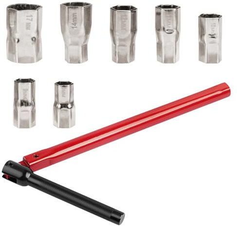 Clé Robinet, Cle pour Robinet Evier, Outil pour L'installation de Robinet 8-17mm, Clé à Écrou pour Robinet, Cle Lavabo pour la Réparation des Robinets pour Salle de Bain, Cuisine