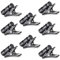 8Pcs Headphone Clips Headset Cable Clips for Earphone Wire,Fixed Cable on The Clothes,Black Clips for Most Headset Wire Fixing 2-4mm