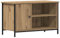 vidaXL Meuble TV en chêne Artisan de 80x40x50 cm en Bois d'ingénierie et Acier