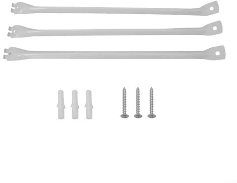 Draht-Regalhalterungen, 43,2 cm, Epoxidbeschichtetes Eisen zur Verstärkung von Schränken und Regalen, 3 Stück