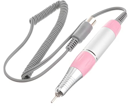 TOVINANNA Professional Nail Drill Handpiece Pink Electric Nail Accessories for Manicure and Pedicure Lightweight Design with Low Noise Vibration Compatible with Model Nail Machine