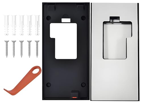 Ring Doorbell Mount No Drill for New Battery Video Doorbell (2024 Release), Doorbell Bracket Backplate Accessories Ring Doorbell Mount for Houses Apartments Office