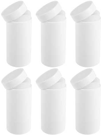 6 Leere Deostiftbehälter 15ml mit Drehkontrolle für Balsam