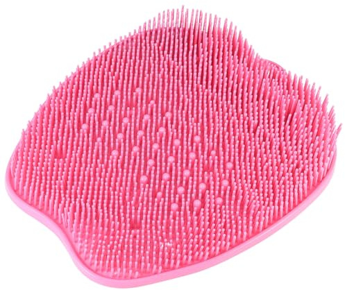 Fußmassagekissen zur Hornhautentfernung, Leicht und Tragbar, Rosa | Silikon und Pvc, für Wand und Boden, Hautfreundlich, Kompakt, für Zuhause, Pediküre, Dusche