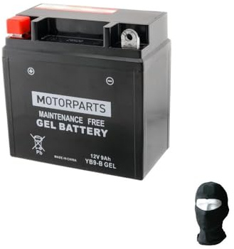 BATTERIA YB9-B 12 VOLT 9AH AMPERE MOTORPARTS SPEDITA GIA' PRONTA E CARICA COMPATIBILE CON PIAGGI-O VESP-A LX 4T 50 anno dal 2005 al 2008 BATTERIE PER MOTO SCOOTER 135X75X139MM
