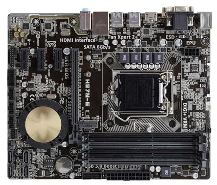 Gaming WiFi Fit for H97M-E Intel H97 DDR3, 16 Go, PCI-E, 3.0 M.2, USB3., ., Micro ATX, Compatible avec Core i3-4150, i5-4670, i7-4770, processeur