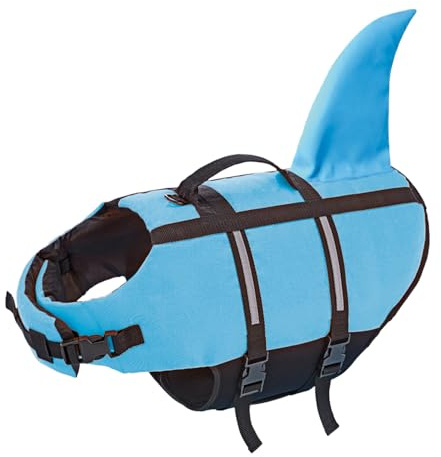 Nobby 61031 Hunde Schwimmhilfe Sharki hellblau Größe: S, 30 cm