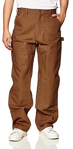 Carhartt Men's Loose Fit Firm Duck Double-Front Utility Work Pant, Carhartt® Brown, W40/L34