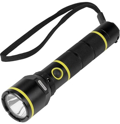 Stanley Fatmax LED Stab-Taschenlampe 1-95-154 (70 Lumen, mit Aluminium-Korpus, aufladbar, wasserfest, mit Handschlaufe für mehr Sicherheit)