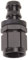Edelbrock 624013 Schlauchende Twist Lok gerade -6 schwarz eloxiert