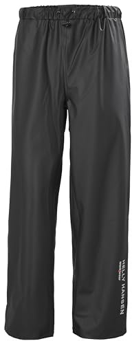 Helly Hansen Waterproof Rain Pants, PU-Coated, 990 Black, 4X-Large