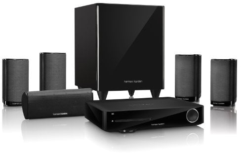 Harman/Kardon Système Audio Home Cinéma 5.1 Blu-Ray, 200 W Caisson de basses/HDMI et Bleutooth - Noir