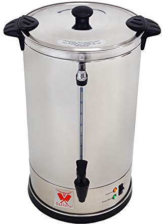 Beeketal 'BGK16' Gastro Rundfilter Kaffeemaschine 16 Liter, Edelstahl Filterkaffeemaschine doppelwandig mit 2 Heizsystemen (Brühen/Warmhalten), Füllstandsanzeiger und rosftreiem Permanent-Filter