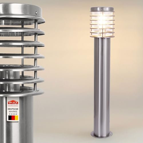 max K O M F O R T Aussenleuchte Aussenlampe Standleuchte Edelstahl 252D-800 Wegeleuchte Gartenlampe