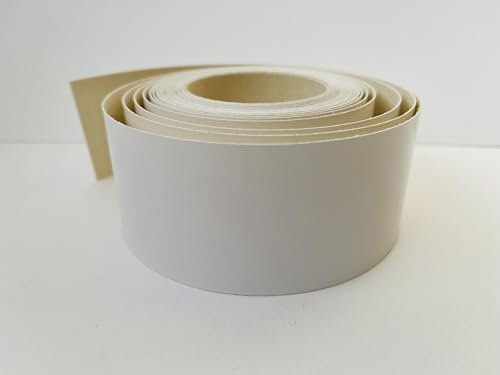 Vale Veneers Pre Glued Iron on White Gloss Edging Tape 48mm wide x 5 Metres.